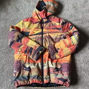 QuikSilver Boy's Large (12) 10K Dry Flight Snowboard Jacket.